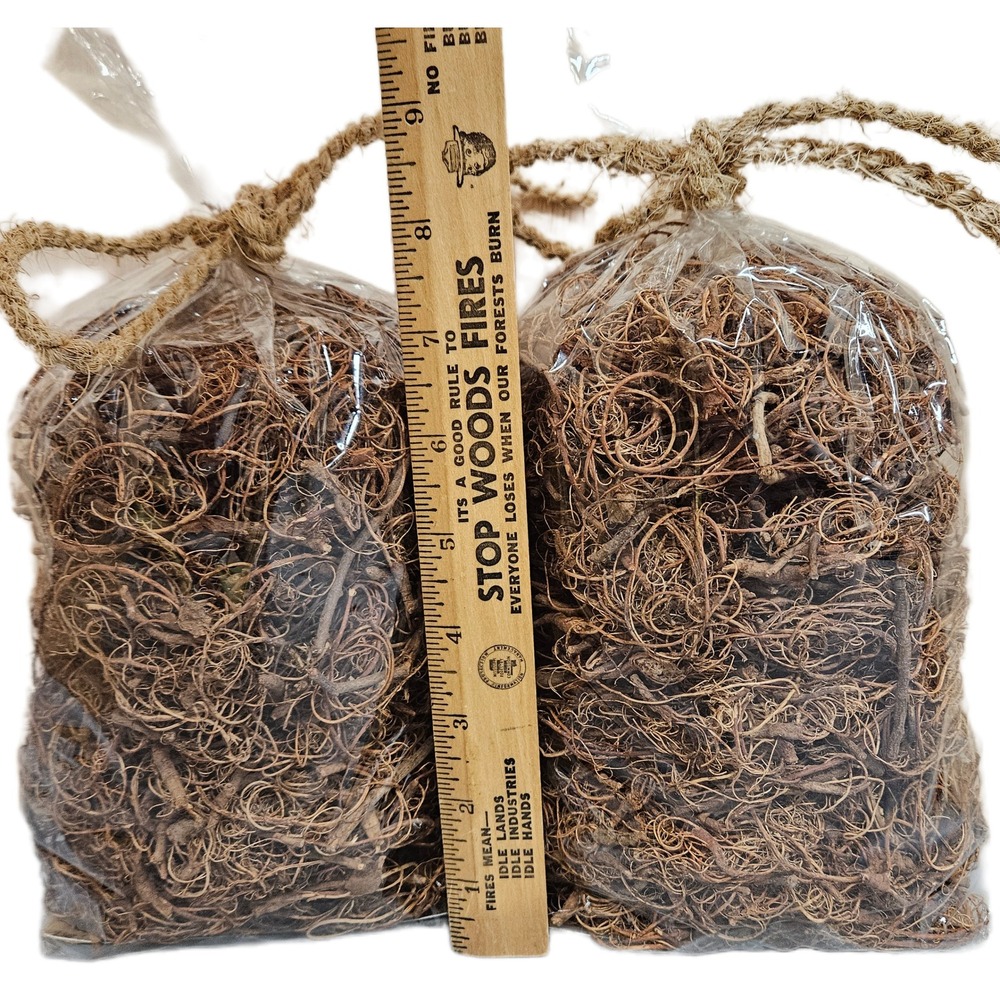 2 New Packs Natural Dried Boho Vase Filler Curly Moss/Vine/Branches Craft Supply - Picture 6 of 8